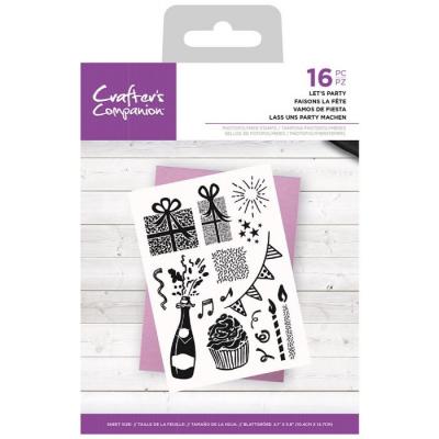 Crafter's Companion Clear Stamps - Let's Party